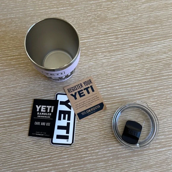 YETI Rambler Stackable 16oz Cherry Blossom Cup Mug Travel Cup Limited Edition - Picture 8 of 14